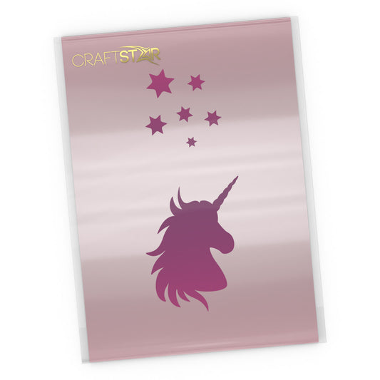 Unicorn and Stars Stencil- Craft Template