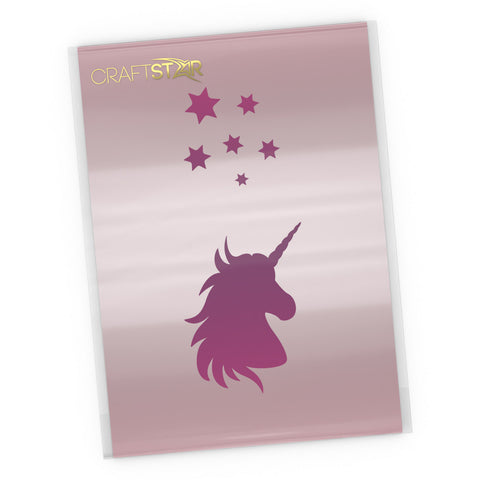 Unicorn and Stars Stencil- Craft Template