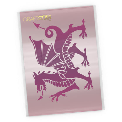 Welsh Dragon Stencil - Craft Template