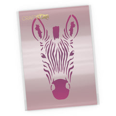 Zebra Head Stencil - Craft Template