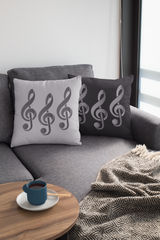 CraftStar Treble Clef stencil used for fabric painting
