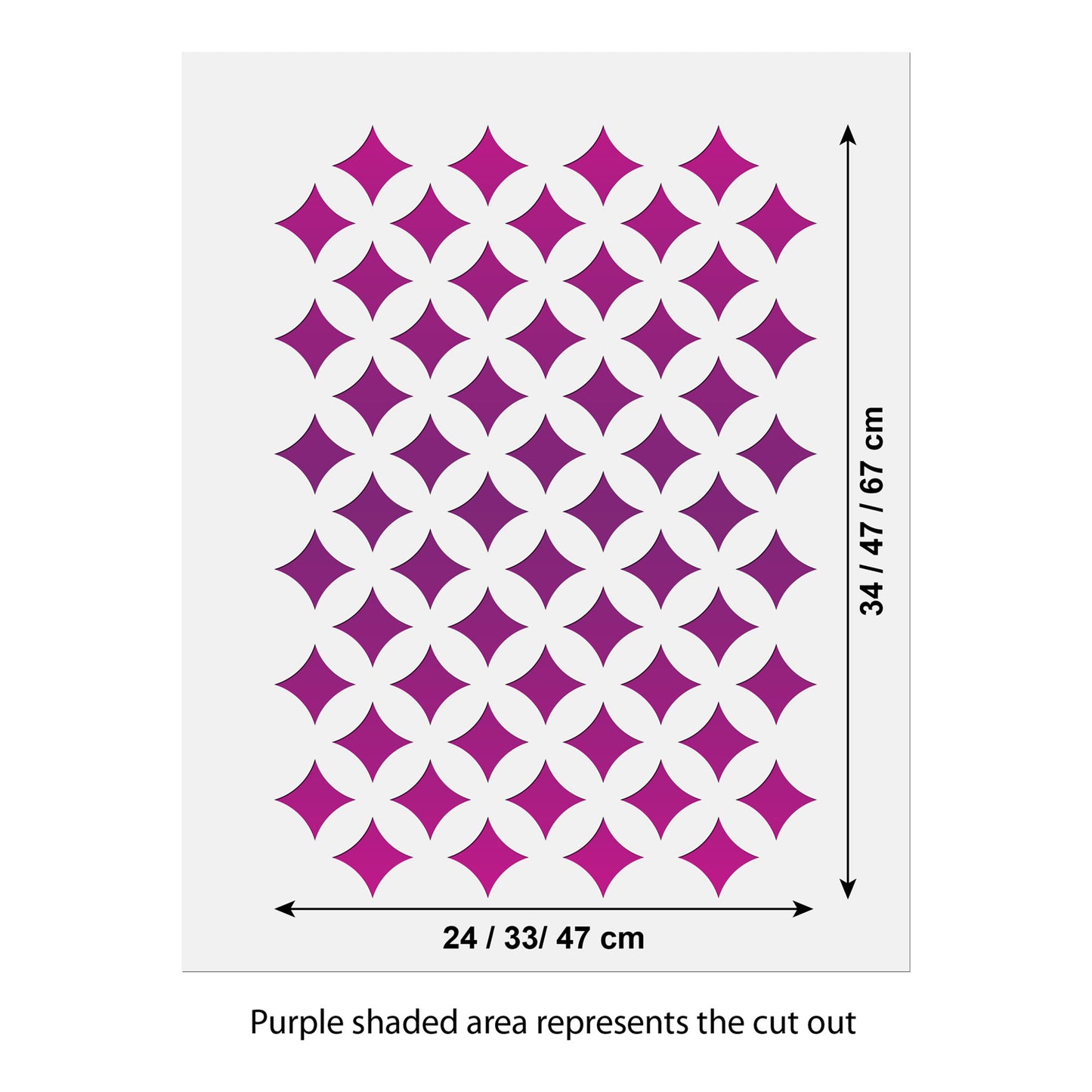 CraftStar Almas Lattice Stencil Size Information