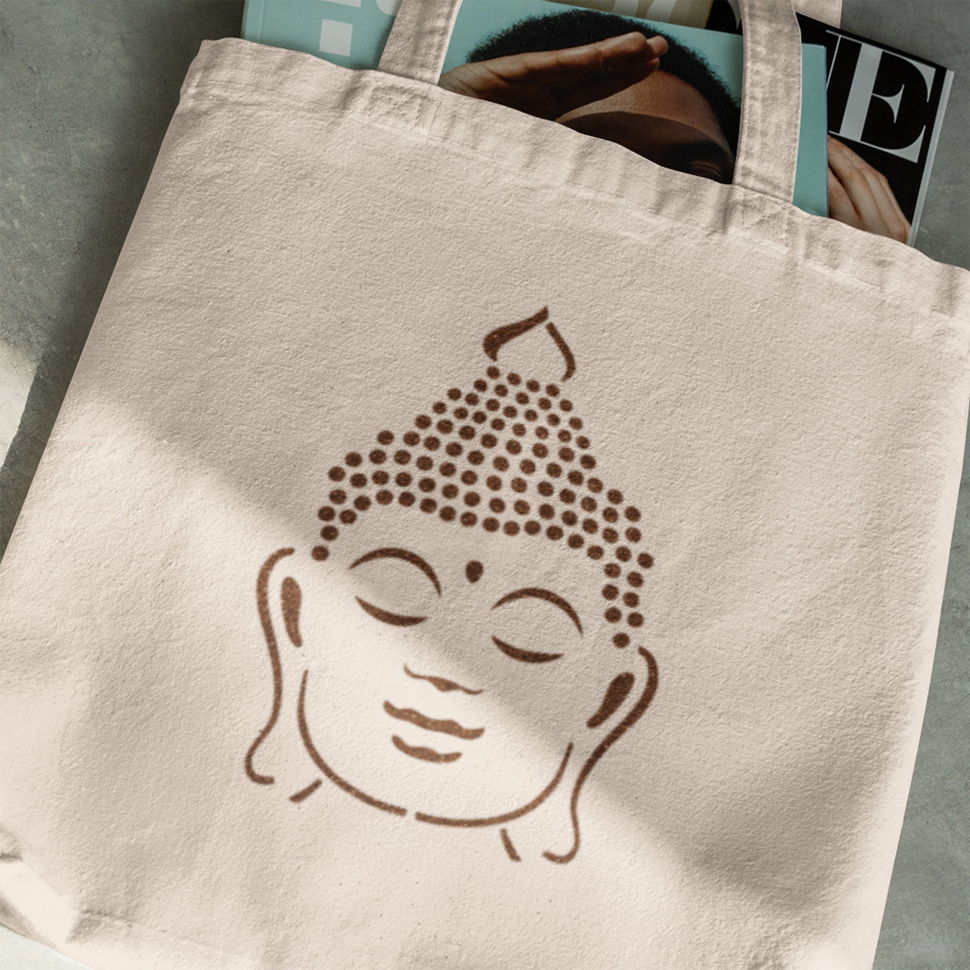 CraftStar Buddha Head Stencil Used For Fabric Painting