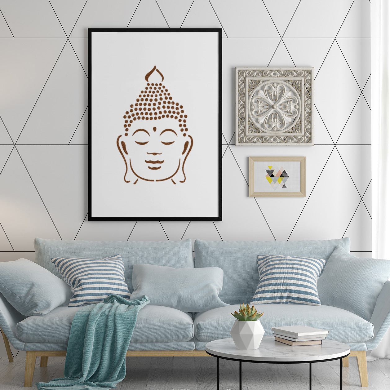 CraftStar Large Buddha Head Stencil