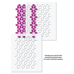 CraftStar Geometric Cubes Large Stencil use guide