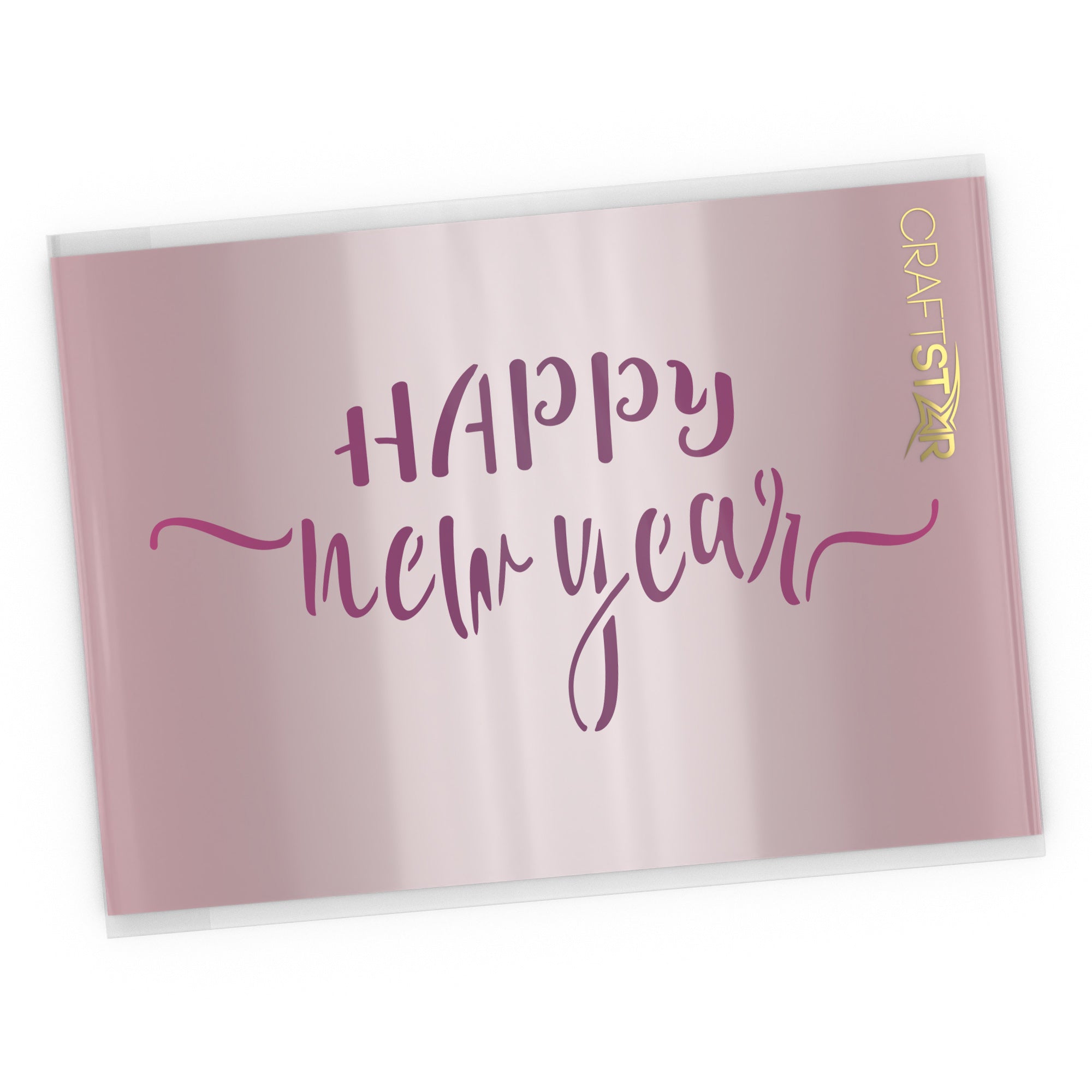 happy new year stencil - calligraphy craft template | craftstar