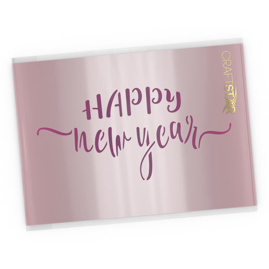 Craftstar Happy New Year Stencil