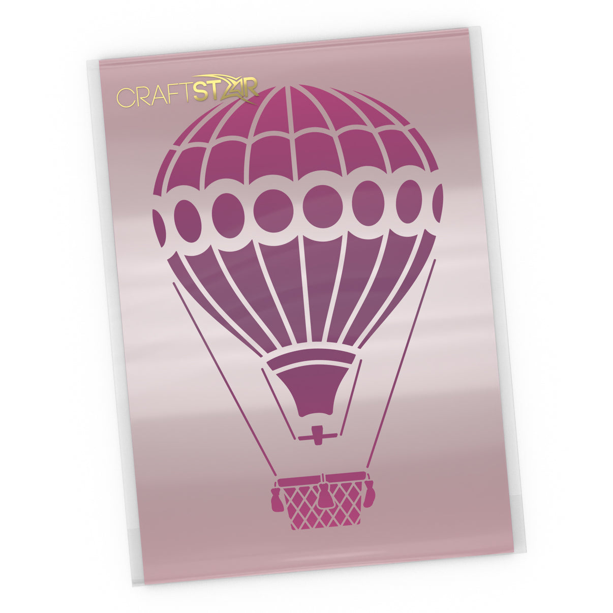 Hot Air Balloon Stencil Reusable Laser Cut Template CraftStar