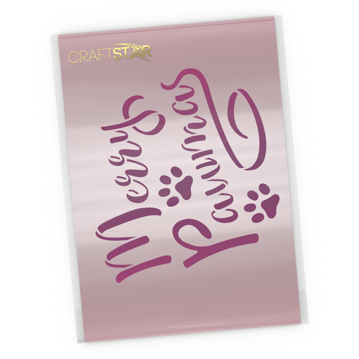 CraftStar Merry Pawmas Stencil