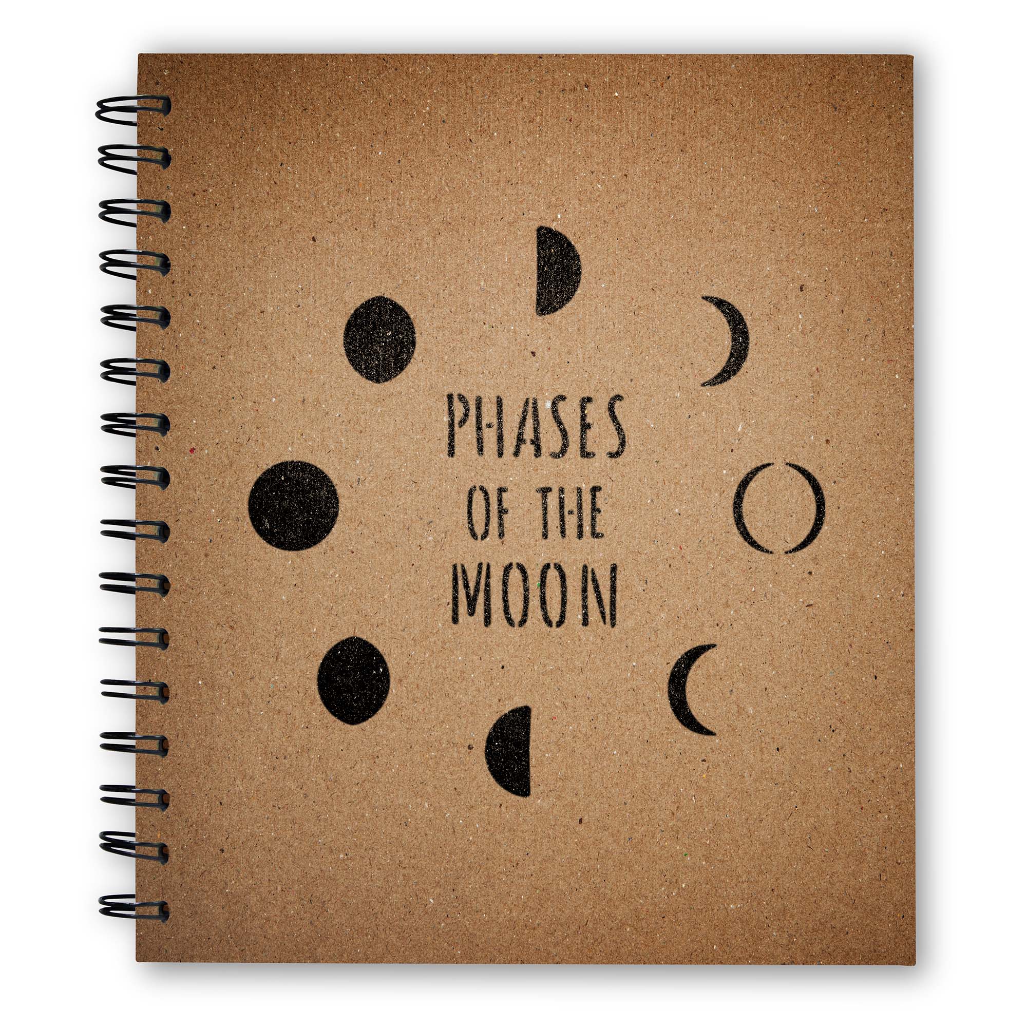 CraftStar Moon Phases Stencil on Notebook