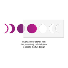 CraftStar Large Phases of The Moon Wall Stencil Use Guide
