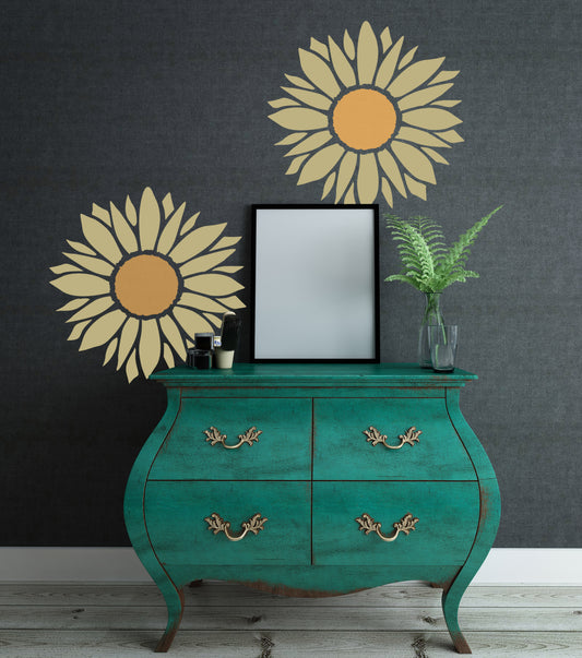 CraftStar Large Sunflower Wall Stencil