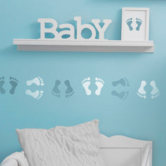 Baby Foot Print Stencils - CraftStar