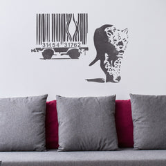 CraftStar Banksy Barcode Leopard Stencil