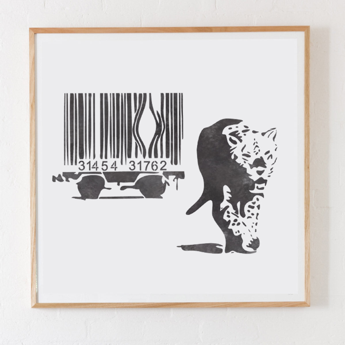 CraftStar Banksy Barcode Leopard Stencil