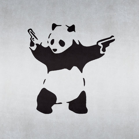 Banksy Panda With Guns - Craft Stencil - CraftStar
