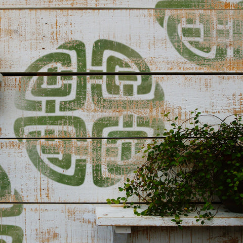 CraftStar Celtic Knot Wall Stencil on Wood