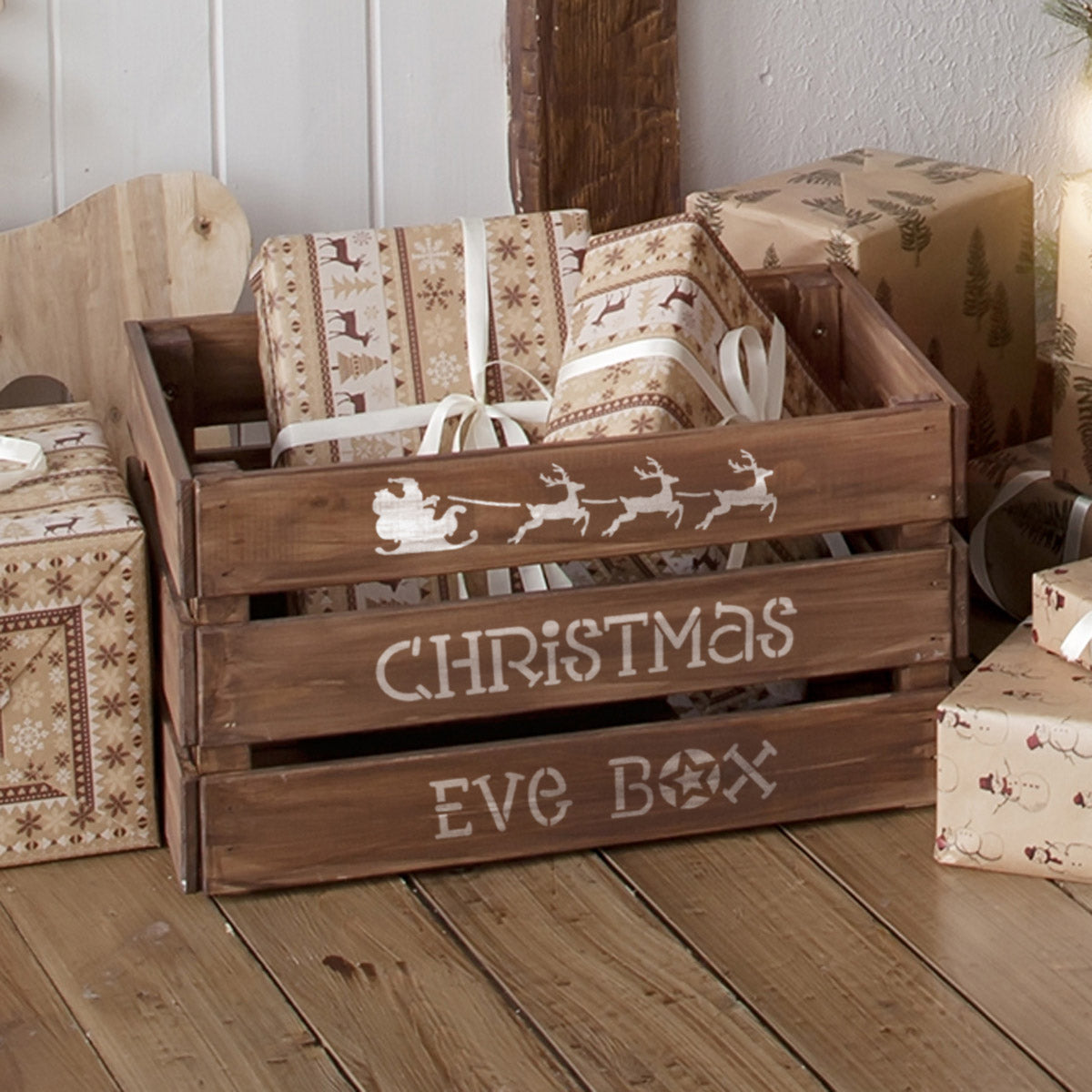 CraftStar Christmas Eve Box Stencil