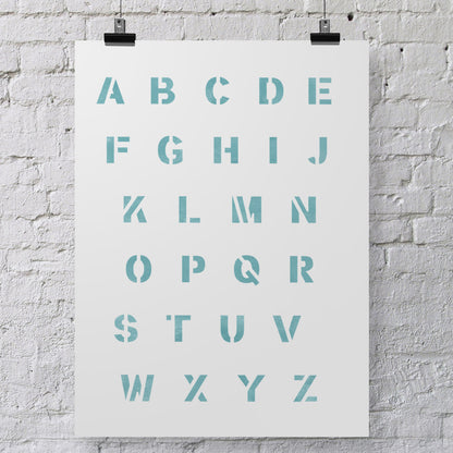 CraftStar Classic Bold Font Alphabet Stencil