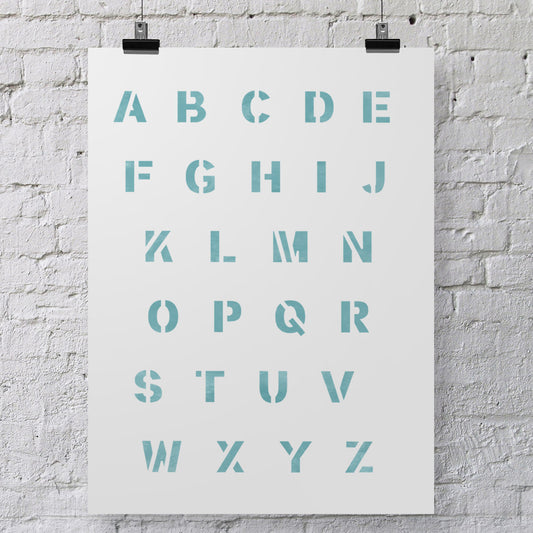 CraftStar Classic Bold Font Alphabet Stencil