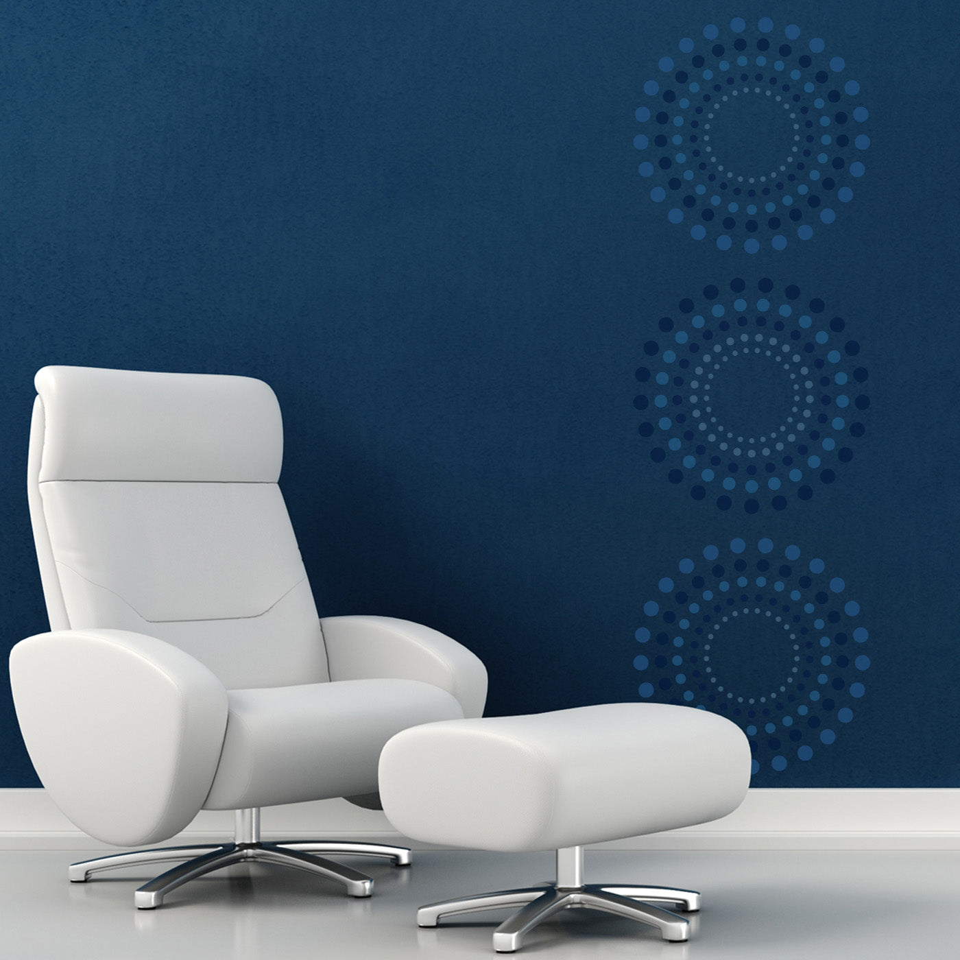 CraftStar Concentric Circles Wall Stencil