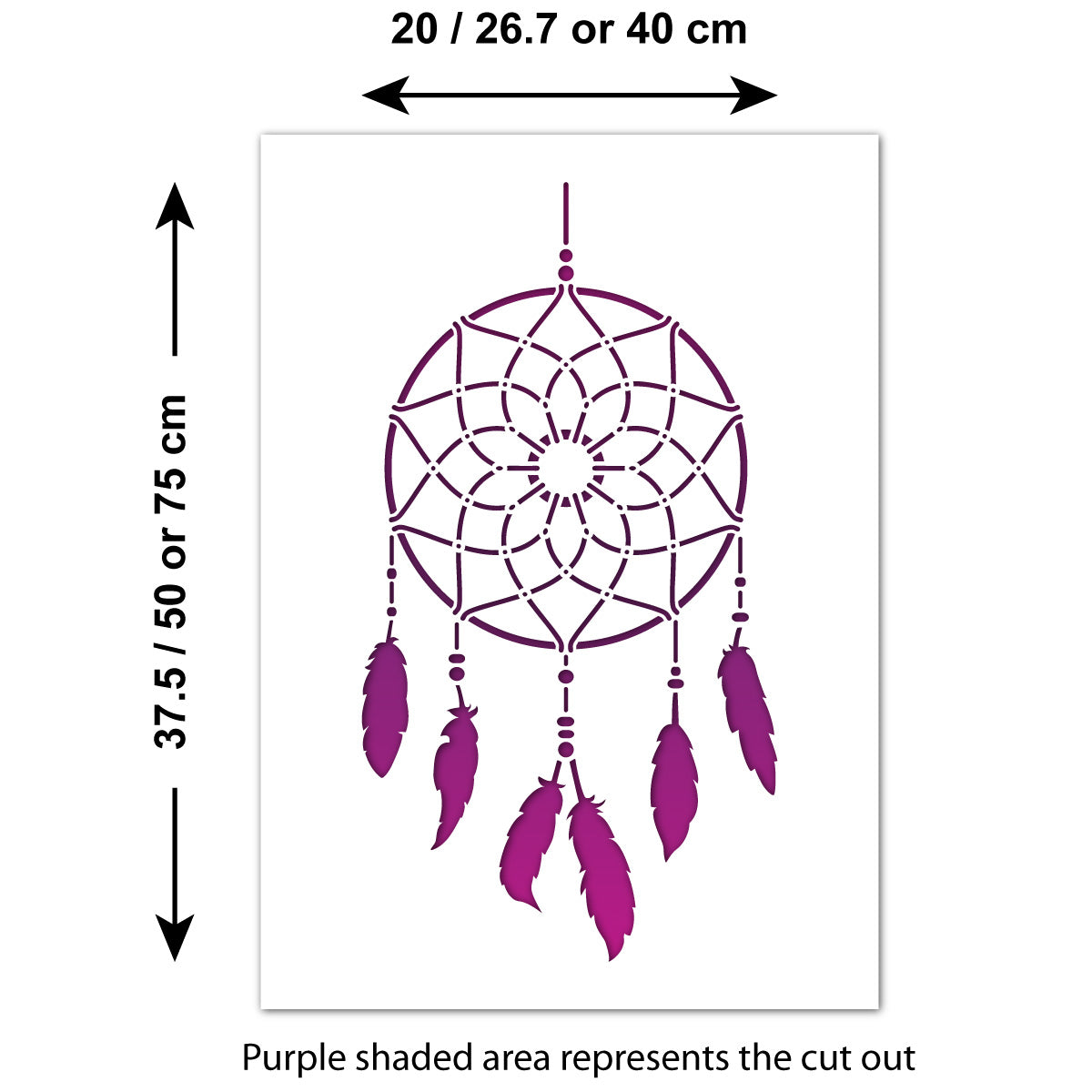 CraftStar Dreamcatcher Wall Stencil