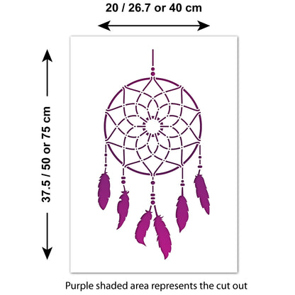 CraftStar Dreamcatcher Wall Stencil