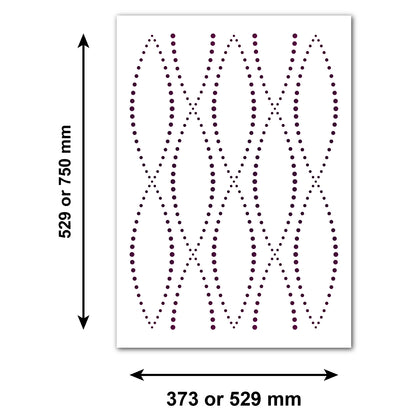 CraftStar Lattice Stencil Size Guide