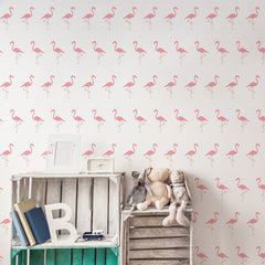 CraftStar Flamingo Wall Stencil - Allover Repeating Pattern
