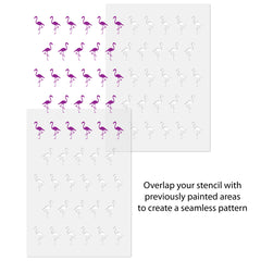 CraftStar Flamingo Wall Stencil Alignment Guide