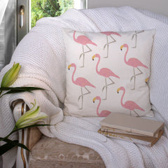 CraftStar Flamingo Stencil on Fabric Cushion