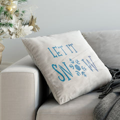 CraftStar Let It Snow Christmas Text Stencil on Fabric