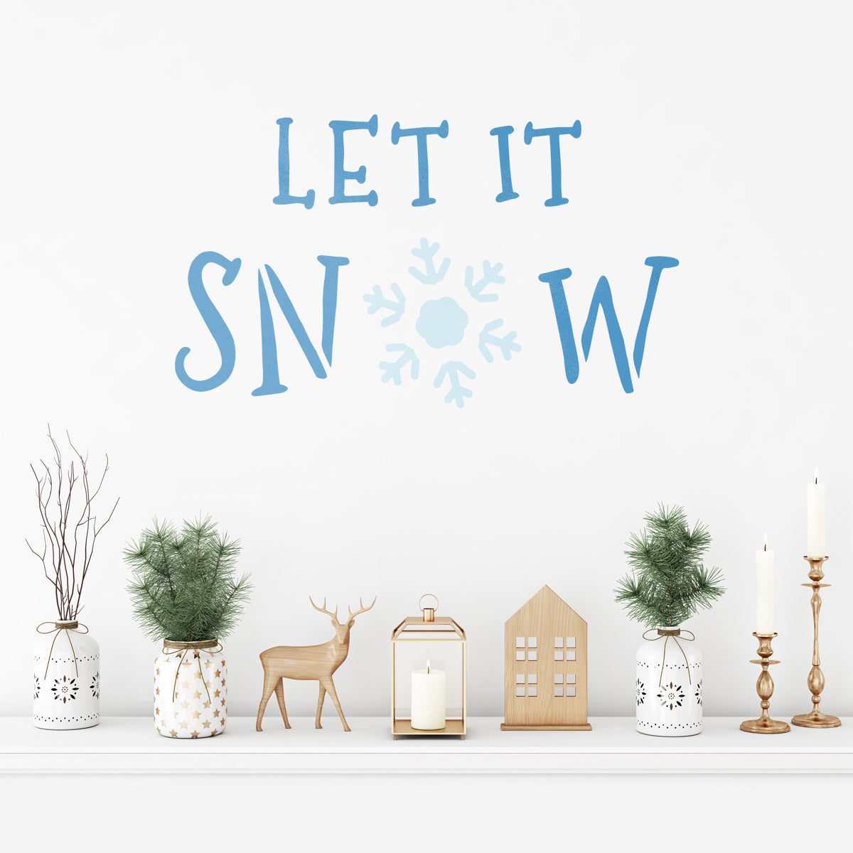 CraftStar Large Let It Snow Stencil
