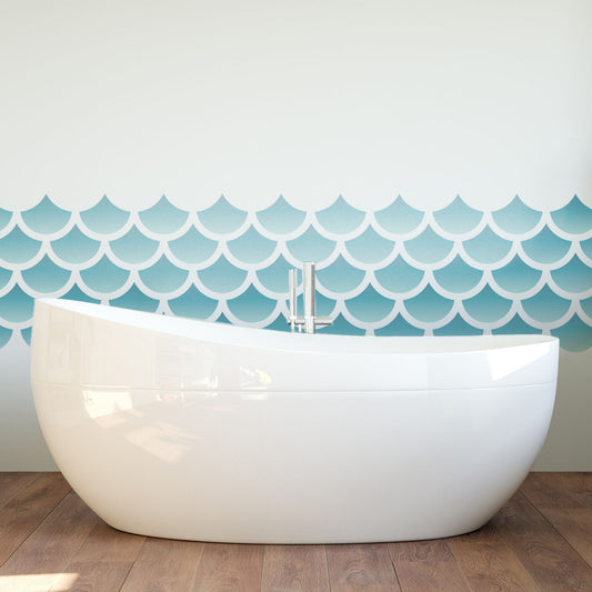 CraftStar Large Mermaid Scales Pattern Stencil
