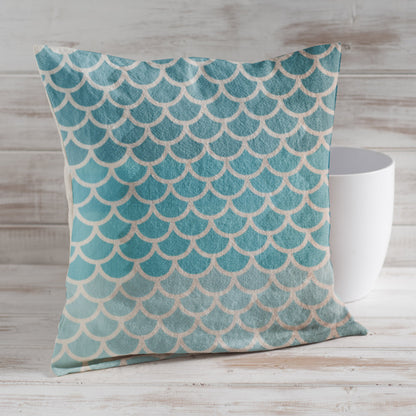 Craftstar Mermaid Scales Stencil on fabric