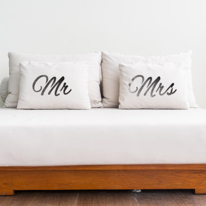 CraftStar Large Mr & Mrs Words Stencil in bedroom