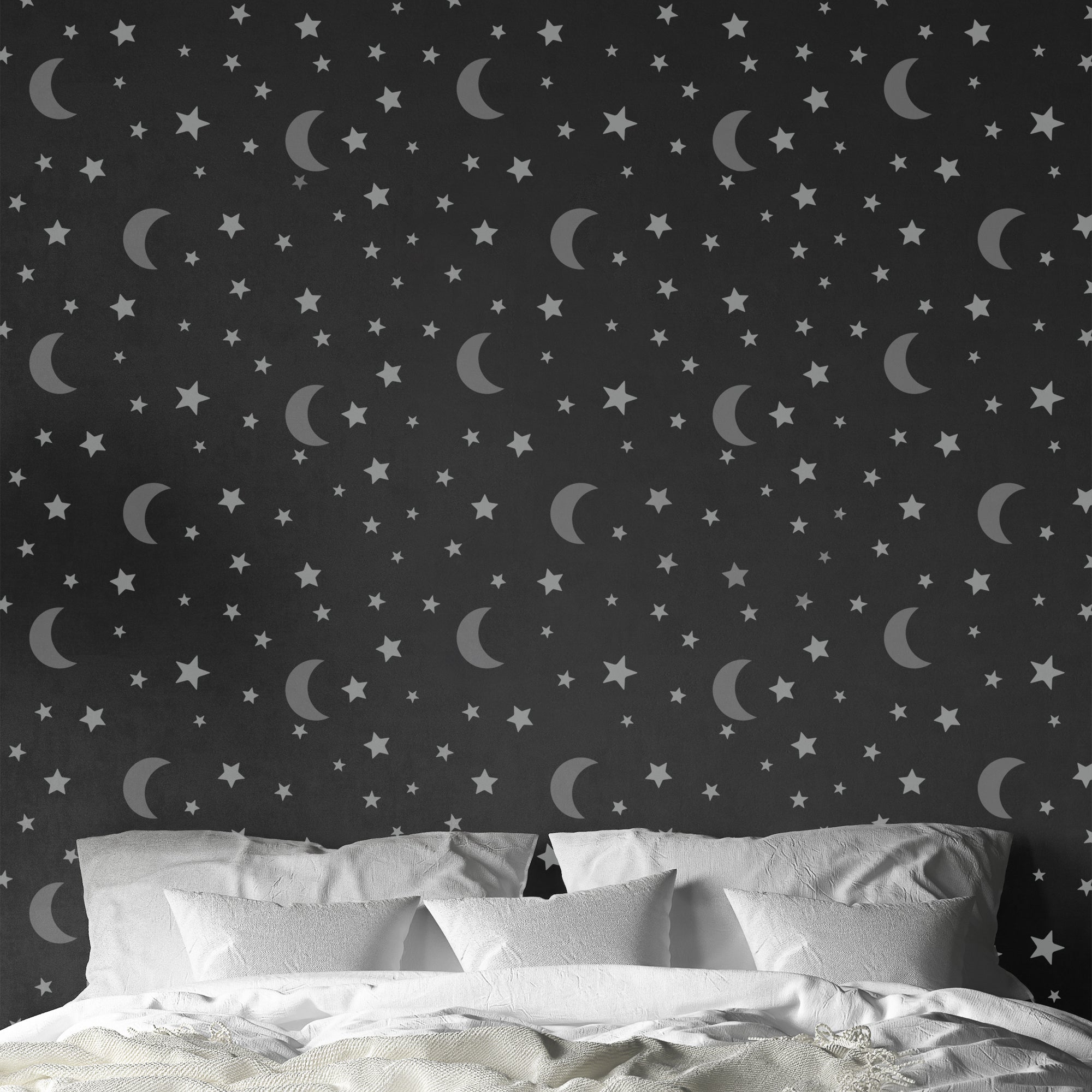 CraftStar Moon and Stars Pattern Stencil 