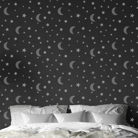 CraftStar Moon and Stars Pattern Stencil 