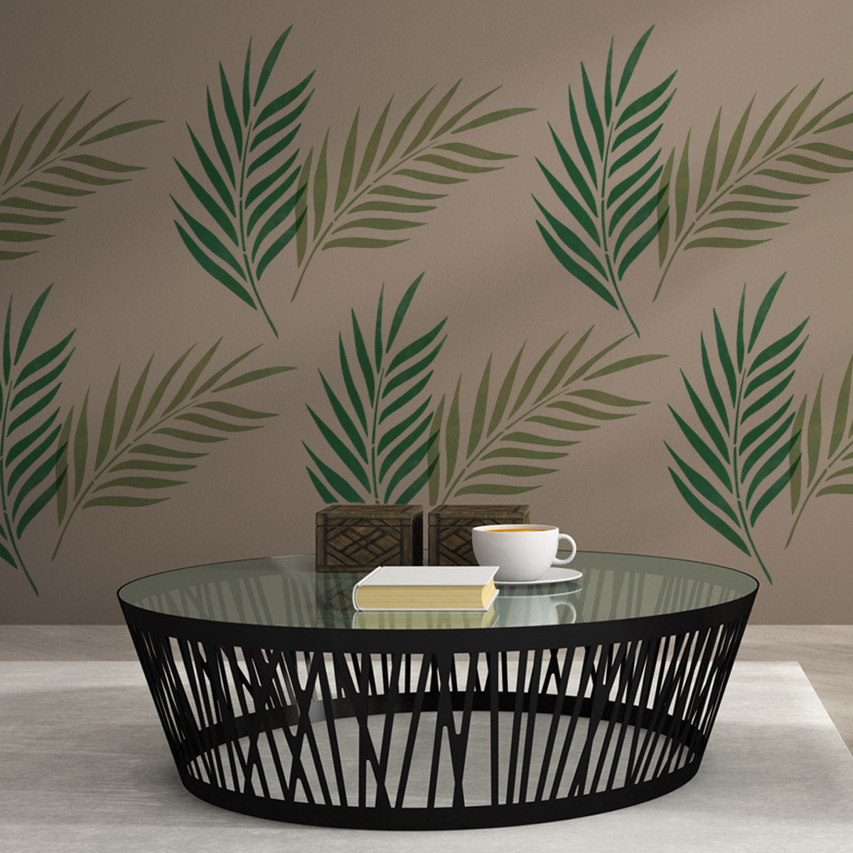 CraftStar Palm Leaf Wall Stencil