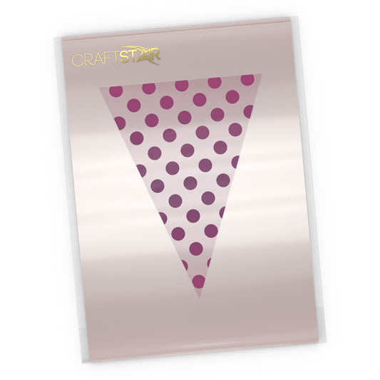 Polka Dot Bunting Stencil Set