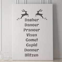 CraftStar Reindeer Names Stencil