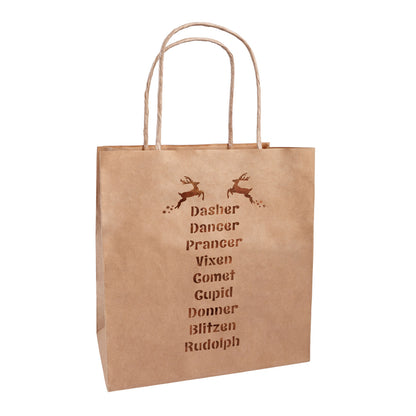 Santa's Reindeer Names Stencil on Bag