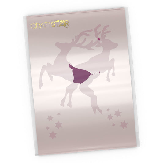 Reindeer Stencils - Christmas Craft Template
