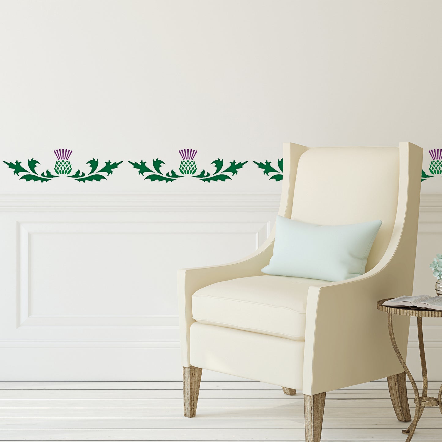 CraftStar Thistle Border Stencil