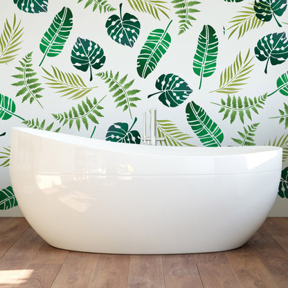 CraftStar Tropical Leaf Stencil Set