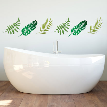 CraftStar Tropical Leaf Stencil Set