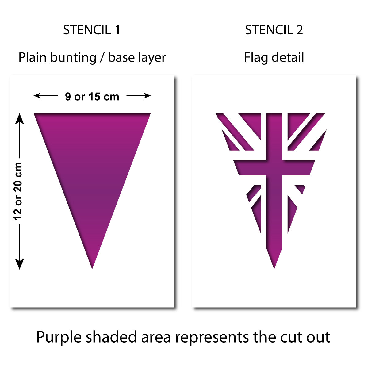 CraftStar Union Jack Bunting Stencil