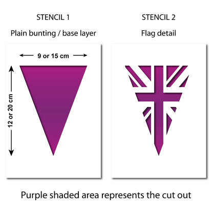 CraftStar Union Jack Bunting Stencil