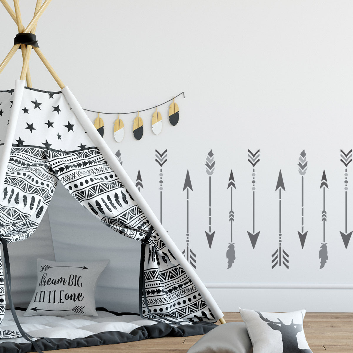 Craftstar Large Boho Arrow Stencil Set