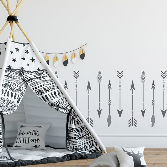 Craftstar Large Boho Arrow Stencil Set